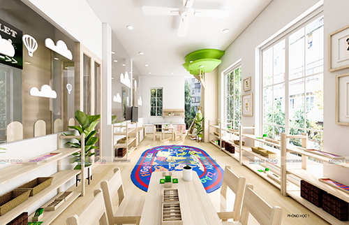 4 mẫu thiết kế nội thất trường mầm non Montessori bạn nên tham khảo